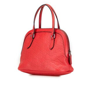 Gucci Handbag ssima Shoulder Leather Bag Red